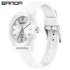 Reloj de Cuarzo Sanda con Esfera Grande Luminosa Impermeable, Reloj Silencioso para Estudiantes Hombres y Mujeres, Reloj de Pulsera Específico para Exámenes, Venta Directa