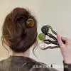 Horquilla Simple en Forma de U Vintage para Mujer Elegante y Suave con Cabeza de Bola y Disco Pinza para el Cabello 2025 Nueva Horquilla de Gama Alta Tocado