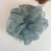 Estilo Coreano Flor de Organza Anillo para el Pelo de Intestino Grande Cuerda Elástica para el Pelo Bola de Cabello de Hada Grande Simple Francesa Elegante