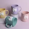 XYY2699-1 Taza de Dibujos Animados Taza Sonriente Taza para Lavar Dientes Linda Taza de Plástico para el Hogar Cepillado