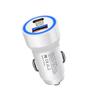 Carregador de Carro Pd60W Carregamento Rápido Acendedor de Cigarro Um para Dois Usb+Tipo C Transparente 60W Carregamento Super Rápido Carro