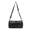 Bolsa tote casual, simples, leve, de cor sólida e estilosa para homens e mulheres, bolsa dumpling versátil para atividades ao ar livre, bolsa de ombro único ou transversal para mulheres