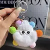 Chaveiro de Carro Pingente de Pelúcia Bola de Pelúcia Boneca Pingente de Mochila Pingente de Fada Laço de Pelo de Coelho Rex Real