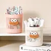 Lindo Portalápices de Dibujos Animados de Boca Grande, Diseño Hueco, Alto Valor Estético, Caja de Almacenamiento Simple para Escritorio de Estudiante, Gran Capacidad, Multifuncional