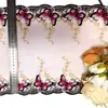 Accesorios de Ropa de Mariposa Multicolor Pijamas Bordados por Computadora Accesorios de Ropa para Mujer Encaje DIY para Ropa Interior Encaje Decorativo en Stock