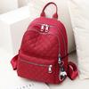 Primavera e Outono Nova Moda Bordado Composto Pano Casual Mochila Personalizado Urbano Simples Bolsa Feminina Atacado Daifa