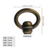 Jingmao Nuevo Color Bronce Chino Hilo 8mm Cajón Vintage Aleación Manija Mueble Caja de Madera