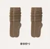 Nuevos calcetines de otoño e invierno para mujer hasta la pantorrilla, calcetines blancos bordados estilo min, calcetines largos deportivos para exteriores estilo ins de moda