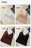 Y617 Otoño/Invierno Puro Deseo Camisola de Encaje Cepillado con Cuello en V para Mujer con Copa Integrada, Capa Base Cálida para Ventas Transfronterizas