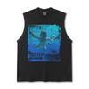 Verano Transfronterizo 2025 Nirvana Americano de Alta Resistencia High Street Lavado Camiseta Chaleco Transpirable Estampado Chaleco de Hombre