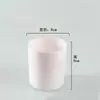 Venta al por mayor de Taza de Vidrio para Velas Frasco de Vidrio Colorido Contenedor de Vidrio Esmerilado Taza Vacía para Aromaterapia con Tapa Portavelas Romántico para Dormitorio