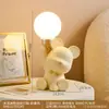 Lâmpada de Urso Sorvete Desenho Animado Bater Palmas Enfeites de Mesa Luminária de Cabeceira Pequenos Enfeites Decoração de Casa Presente de Inauguração