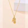 Colgante de acero de titanio con forma de fruta de cacahuete Changsheng para mujer, estilo coreano, estilo TikTok, collar de moda, cadena de clavícula, joyería