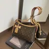 2026 Nova Bolsa Feminina de Flores Antigas Transfronteiriça Bolsa de Mão Retrô Bolsa de Ombro Bolsa Hobo Estampada de Grande Capacidade Bolsa Transversal