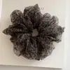 Diadema Versátil Estilo Francés con Estampado de Lunares y Leopardo Accesorio para el Cabello Oversize Goma Elástica para Coleta de Gama Alta