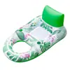 Asiento Doble Inflable para Agua Tipo Hoja, Ampliado y Engrosado, Flotador de Agua Inflable para Adultos, Cama Flotante Individual, Sillón