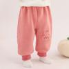 Pantalones de bebé Otoño e Invierno Ropa de invierno engrosada para niños de 1 año y 3 años Pantalones cálidos con forro polar para niños y niñas Pantalones gruesos para bebés