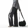 Pantalones Casuales de Seda Helada para Hombre para Exteriores, Pantalones Largos Rectos Sueltos Finos de Verano de Secado Rápido, Pantalones Largos Resistentes al Agua de Moda High Street