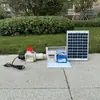 Alimentador Automático para Frangos, Patos, Gansos, Pombos, Peixes, Camarões e Cachorros; Alimentador Programável; Alimentador de Frango Remoto Alimentado por Energia Solar