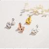 Accesorios de plata de ley, pendientes, tapones para los oídos, accesorios de plata, accesorios para hacer uno mismo, tapones para los oídos con forma de bala, outlet de fábrica