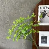 Ramo de Plantas Verdes Artificiales con 16 Tallos de Hojas de Dinero y Eucalipto Arreglo Floral de Boda con Accesorios para Arreglos Florales Planta Verde Exportación al por Mayor