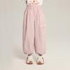 Pudding Haru Roupa Infantil Vestido de Verão Calças Estilo Ocidental para Meninas Verão 2025 Novo Infantil Casual Versátil Calças Espirais