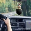Pendente de decoração de carro de alpaca de bolso novo transfronteiriço acrílico plano espelho retrovisor de carro presente