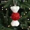 Adornos Colgantes de Espuma Rojos y Blancos para Árbol de Navidad, Bastón de Caramelo, Piruleta, Decoraciones para Ventana, Adornos Colgantes
