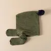 Conjunto de Chapéu e Cachecol Infantil para Outono e Inverno, Chapéu de Lã Quente com Abas de Orelha Versátil e Estiloso para Bebês Meninas