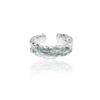 Anillo Combinado Apilado Anillo Individual para Hombre Anillo Abierto Moderno Distintivo Anillo Mobius Vintage Anillo para Hombre Anillo