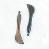 Hemei Chifre de Boi Gua Sha Bastão de Massagem para Pontos de Acupressão do Rosto e Olhos de Mulheres Bastão de Massagem Bastão para Puxar Tendões Faciais