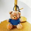 Chaveiro Pingente Boneca Urso Vestido Brinquedo de Pelúcia Ursinho de Pelúcia Evento da Temporada de Formatura Presente com Impressão de Logo