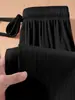 Calça pantalona fina de seda gelada feminina para o verão, tamanho petite, novo modelo 2026, plus size, cintura alta, com caimento, pantalona casual solta e reta