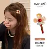 Pinzas de Flor de Acetato Coloridas para el Cabello para Mujer, Pasadores Laterales, Pinzas para Flequillo, Accesorios para el Cabello Juveniles, Pinzas Elegantes de Pato
