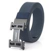 Ventas Directas de Fábrica Cinturón de Lona de Nailon con Hebilla Lisa Automática para Hombre Nuevo Cinturón de Negocios de Moda Cinturón para Pantalón Venta al por Mayor