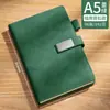 Regalo para Oficina de Negocios Cuero Suave Hebilla de Alta Calidad Caja de Regalo para Libreta Libreta A5 Engrosada con Logo Personalizado