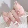 Corrente japonesa para unhas estilo punk contas finas corrente plana luxo leve garra diamante pérola corrente de diamante decorações para unhas pode ser cortada