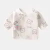 Roupas para Recém-Nascidos Roupas Meio Costas para Bebê Estilo Quente Outono e Inverno Roupa Íntima para Bebê Roupa de Baixo Manga Longa para Bebê