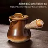 Panela Vermelha Popular Panela Assada Chaleira para Chá de Leite Panela de Cozinha Chinesa Resistente a Altas Temperaturas Panela com Alça Lateral Conjunto Doméstico Interno para Chá de Leite Assado na Madeira