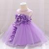Vestido para Bebé Niña Nuevo Vestido de Lavado de Pétalos para Bebé de un Año Vestido de Fotografía de Cumpleaños para Niña niños