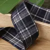 Fita de Xadrez Britânico Outono e Inverno Fita DIY Laço Feito à Mão Acessórios para Prendedor de Cabelo Roupas Sapatos e Chapéus Fitas Combinando
