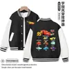 Uniforme de Béisbol para Niños 95 Rayo McQueen, Chaqueta de Bloques de Color Azul y Blanco para Primavera/Otoño