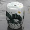 Adornos de Mesa y Silla de Cerámica Pintura China Pintada a Mano Loto Hualien Años Más que Taburete de Mesa de Cerámica Mesa de Té de Ocio para Interior y Exterior