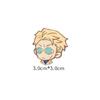 Anime Jujutsu Kaisen Periférico Broche Gojo Satoru Medalla Accesorios Mochila Estudiante Masculino Lindo Broche Insignia de Metal