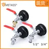 Accesorios Conector para Tambor IBC Transfronterizo Boquilla de Latón para Tambor IBC Conector de Grifo de Boquilla de 1/2 pulgada Grifo de Aleación de 3/4
