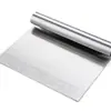 Fornecimento direto transfronteiriço faca de placa reta de aço inoxidável raspador de pó faca manual para cortar sabão faca para cortar farinha faca plana ferramenta de confeitaria