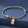 Pulseras de Cuerda Coloridas del Festival del Bote del Dragón, Colgantes Iridiscentes de Dibujos Animados de Tamales de Arroz, Pulseras Ajustables Trenzadas Brillantes y Joyería