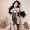 Lencería Sexy, Pijamas, Falda Femenina Sexy de No Quitar, Camisón Pasional y Caliente Transparente Puro Deseo, Conjunto de Tentación 2947