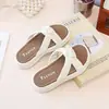 Pantuflas de Perlas para Niñas, Calzado de Verano para Exteriores, Nuevas Sandalias Deslizables Versátiles Estilo Hada 2026 para Niños Mayores