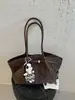Bolso Casual de Gran Capacidad con Lunares para Mujer 2026 Nuevo Estilo Moda para Viajes Diarios Bolso de Hombro Único Bolso Tote de Alta Gama Bolso Cubo